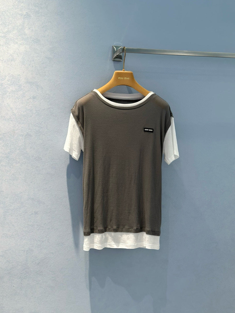 Tops- Miu M Top Elegant Everyday Designer Top