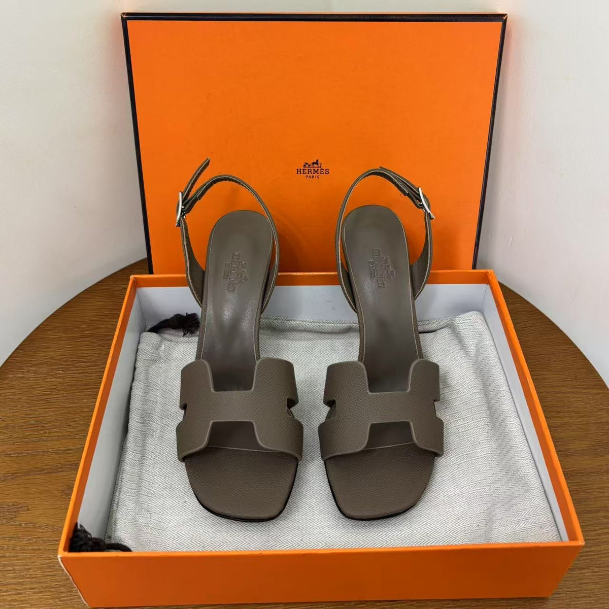 Shoes- Herm Heeled Sandals Premium Designer Casual Shoes
