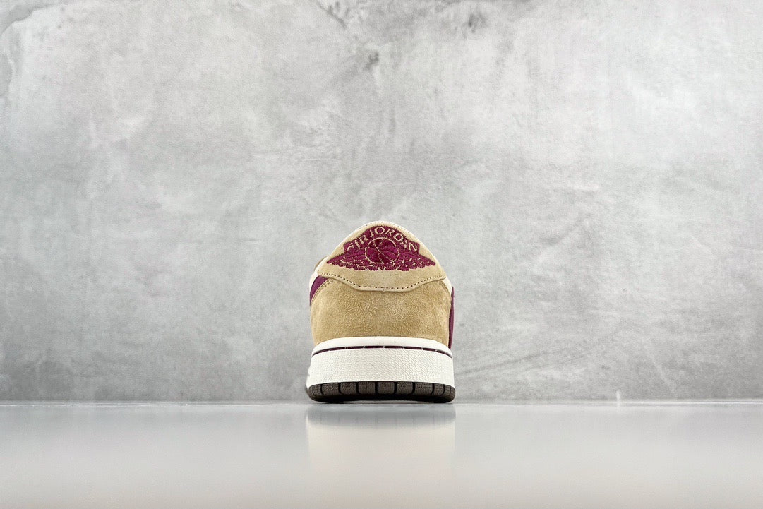 Jordan Shoes- Jordan Travis S x Jordan 1 Low Premium Designer Casual Shoes