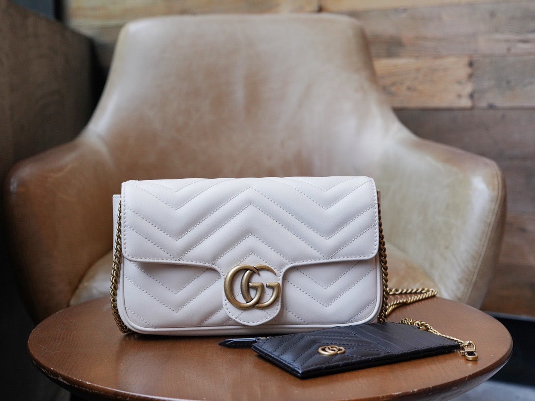 Gucci Bags- Gucci Marmont Mini Bag Luxury Designer Leather Handbag