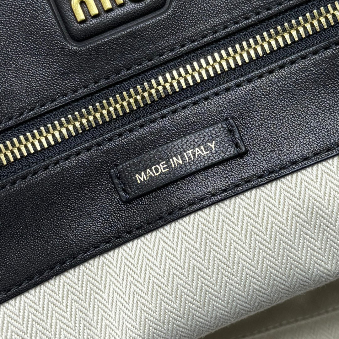 Bags- Miu M Aventure Nappa Leather Bag Elegant Everyday Designer Handbag