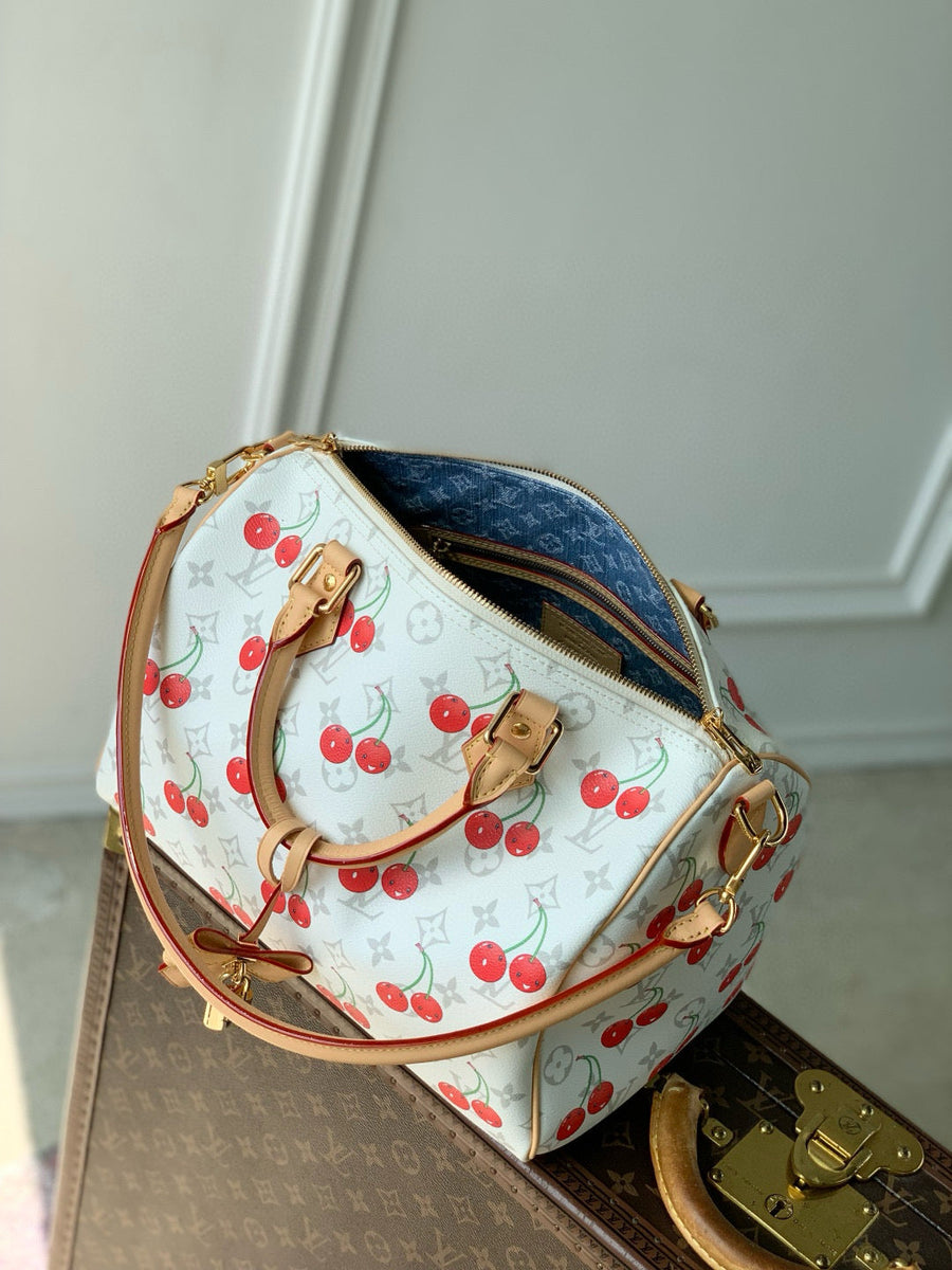 Louis Vuitton Bags- Louis Vuitton Lou x Murakami Speedy 30 Bag Luxury Designer Leather Handbag