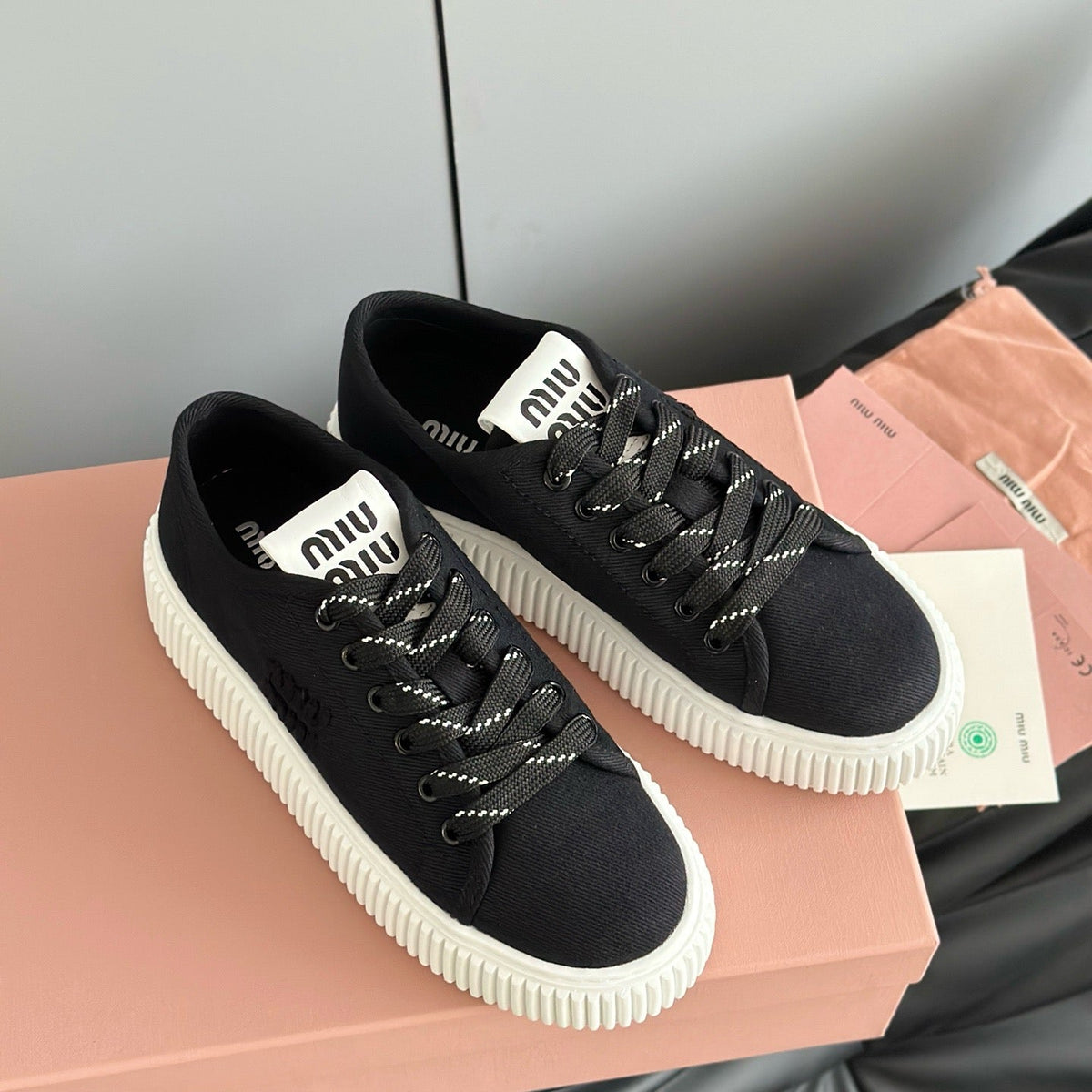 Shoes- Miu M Trainers Premium Designer Casual Shoes