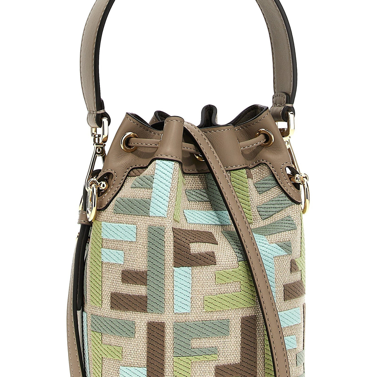Fendi premium shoulder bags detail and craftsmanship close-up