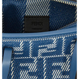 Close-up of Fendi totes hardware and fine stitching