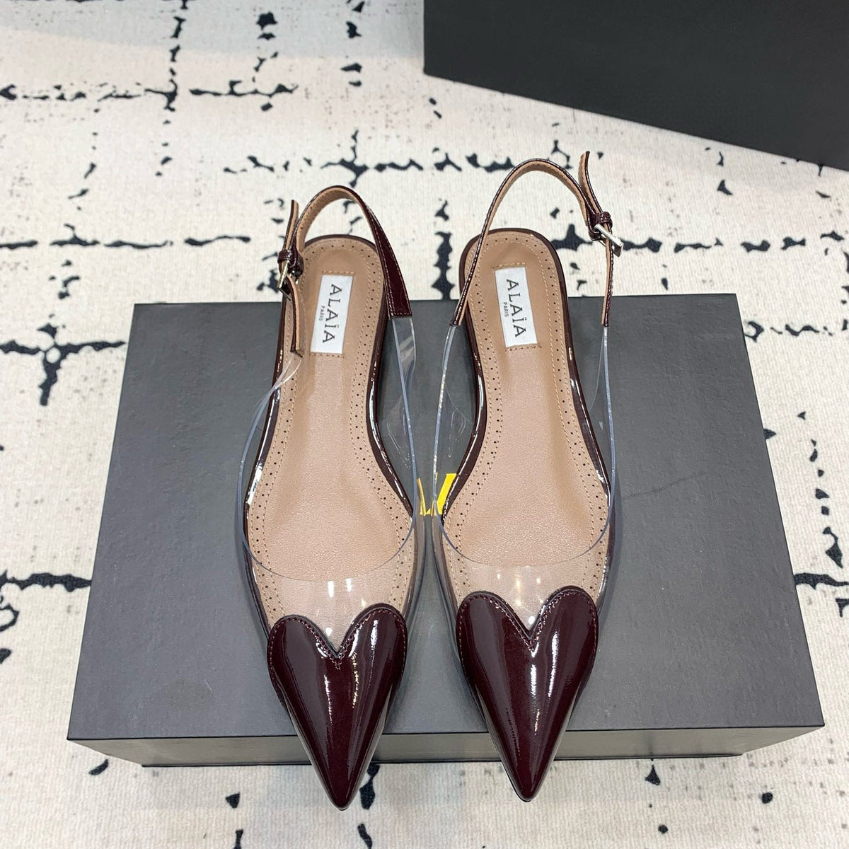 Alaïa Flats detail shot – authentic designer craftsmanship