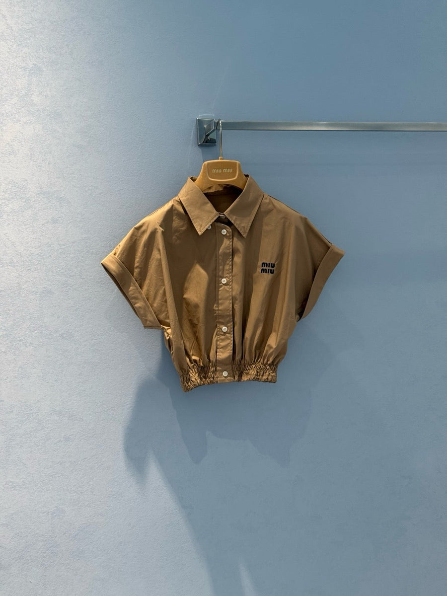 Tops- Miu M Top Elegant Everyday Designer Top
