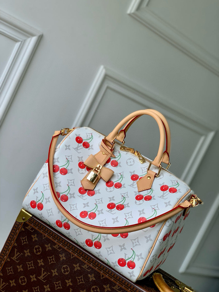Louis Vuitton Bags- Louis Vuitton Lou x Murakami Speedy 30 Bag Luxury Designer Leather Handbag