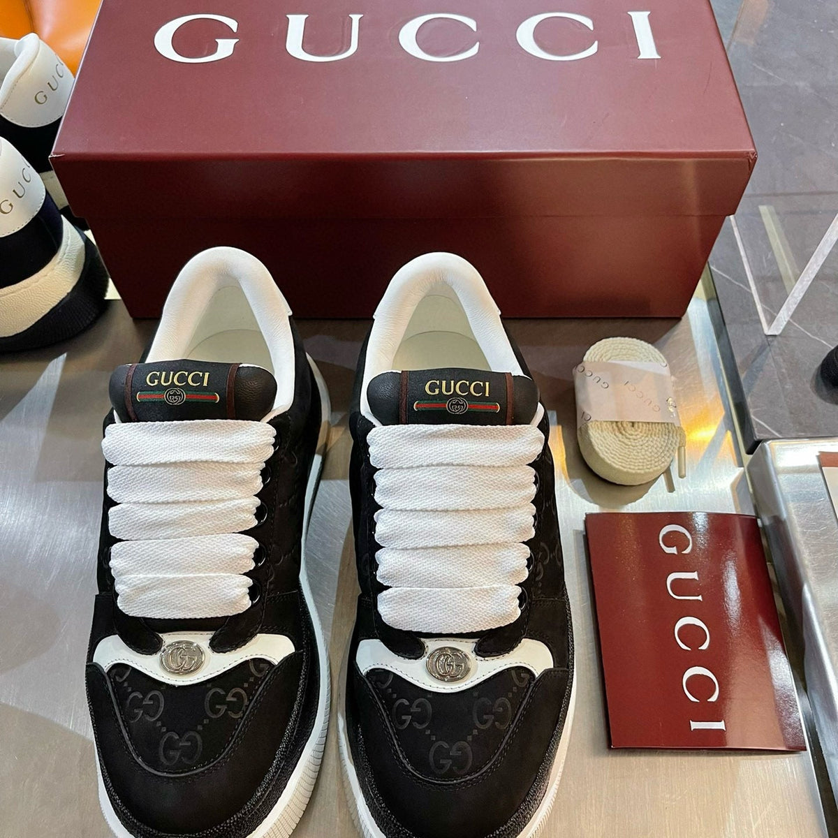 Gucci Shoes- Gucci Screener Trainers Premium Designer Casual Shoes