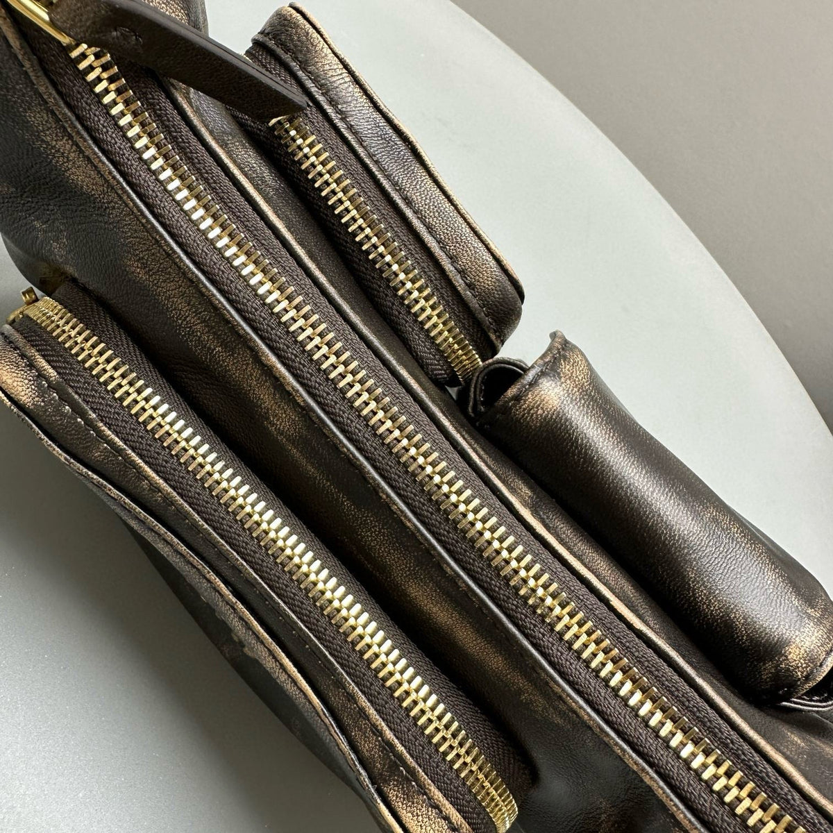 Bags- Miu M Pocket Nappa Leather Bag Elegant Everyday Designer Handbag