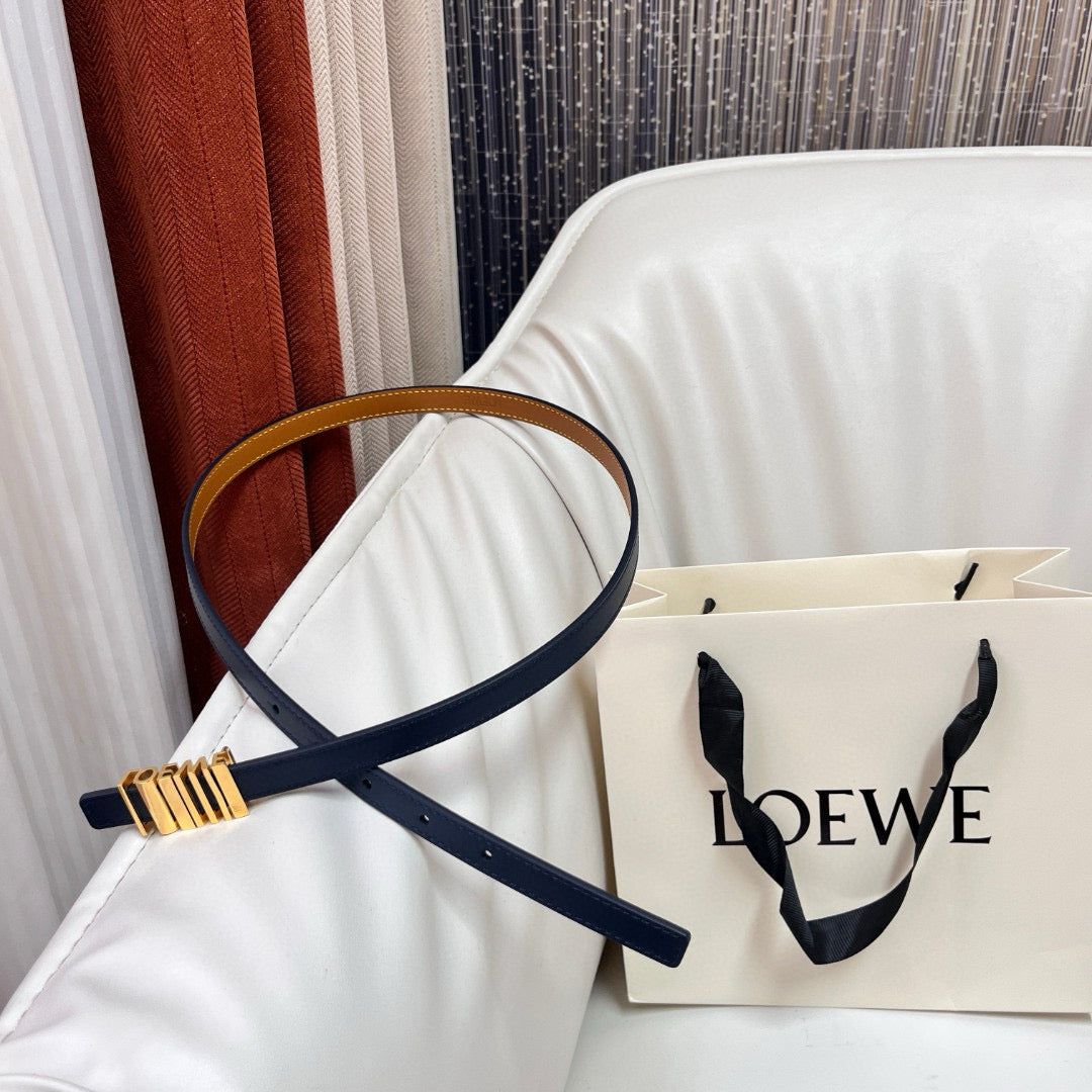 Belts- Loew Belt 1.5 Cm Premium Leather Designer Belt