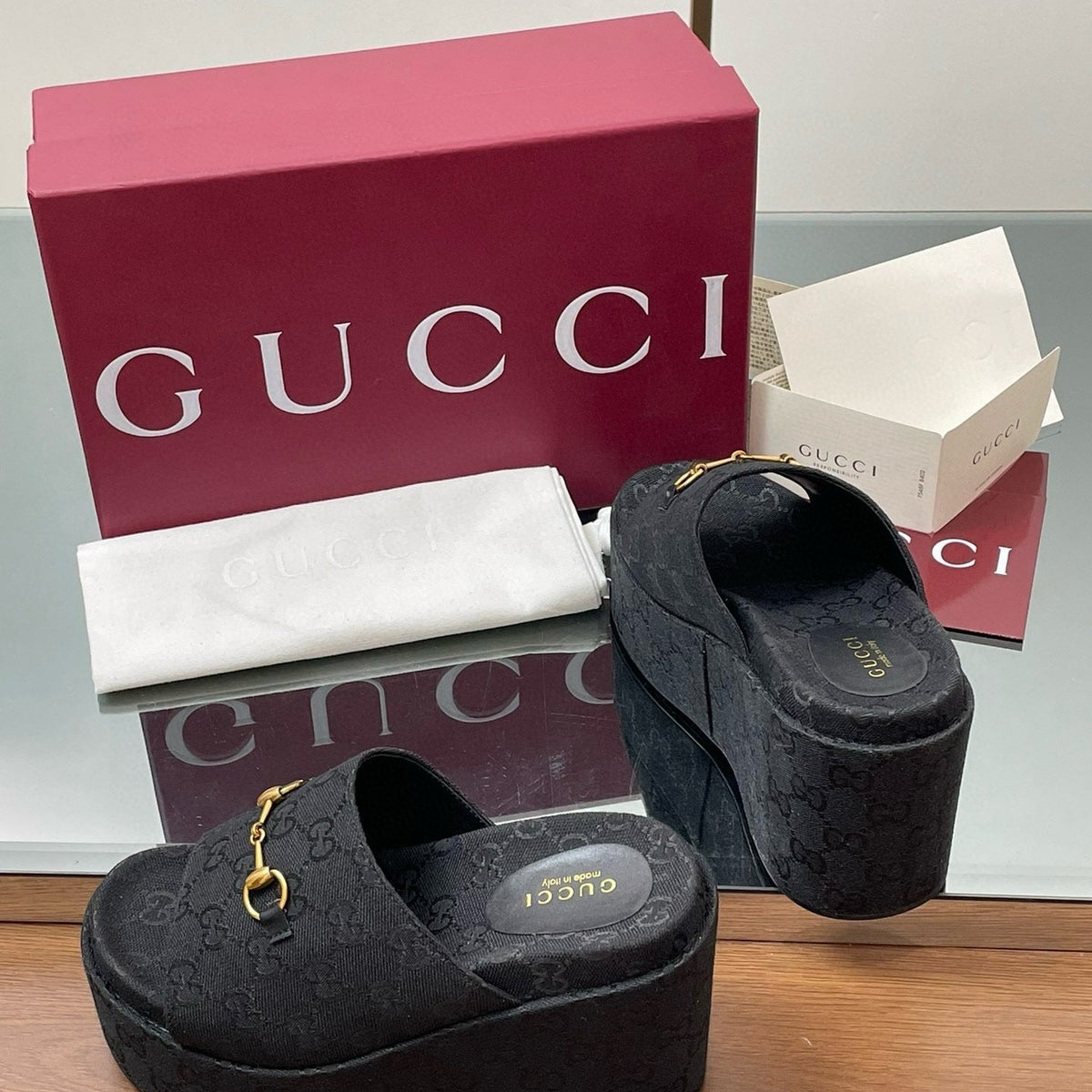 Gucci Shoes- Gucci Wedge Sandals Luxury Lifestyle Designer Footwear
