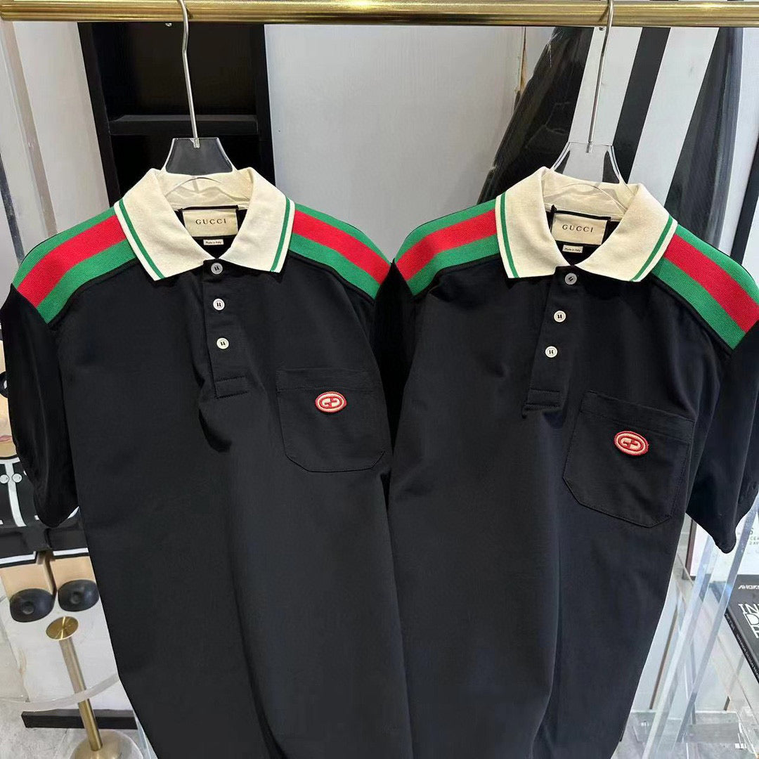 Gucci Polo Shirts- Gucci Polo Shirt Classic Designer Cotton Polo Shirt