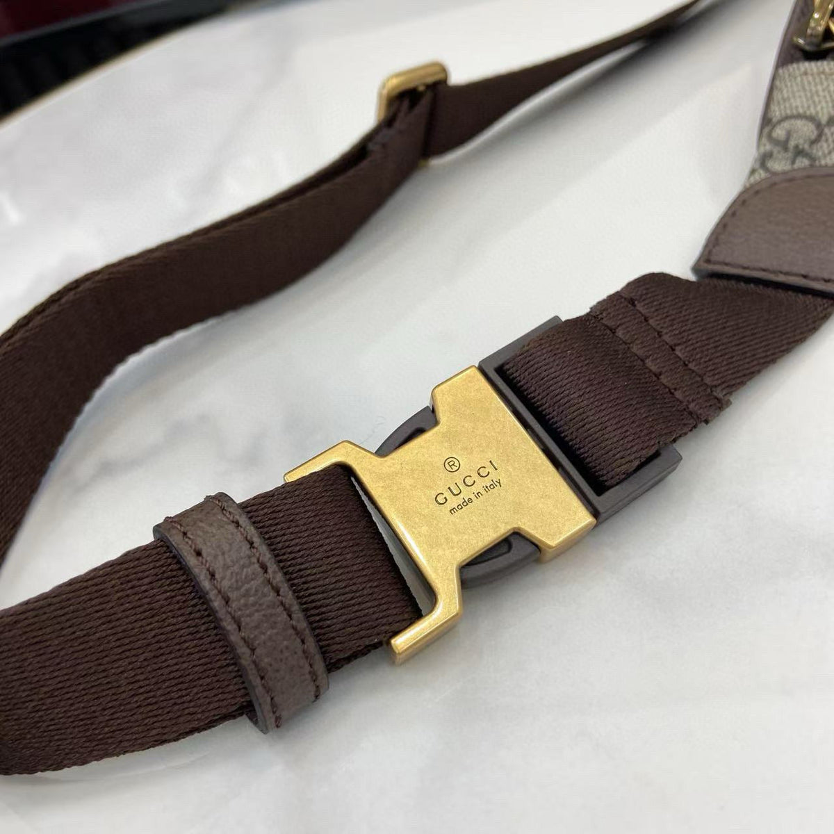 Front view of Gucci Ophidia Small Belt Bag premium belt bag