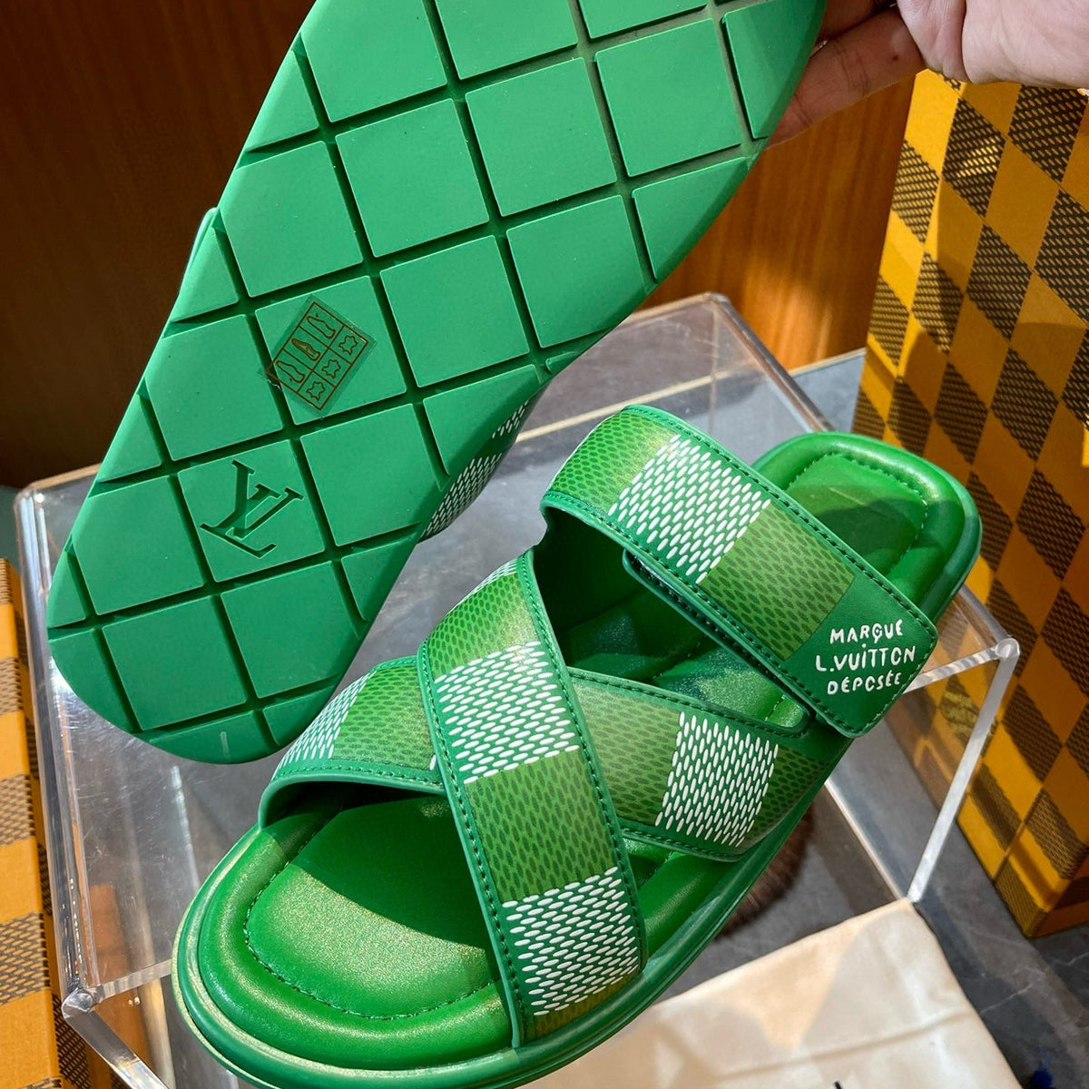 Louis Vuitton Shoes- Louis Vuitton Lou Venice Mule Luxury Lifestyle Designer Footwear