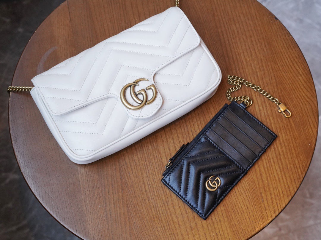 Gucci Bags- Gucci Marmont Mini Bag Luxury Designer Leather Handbag