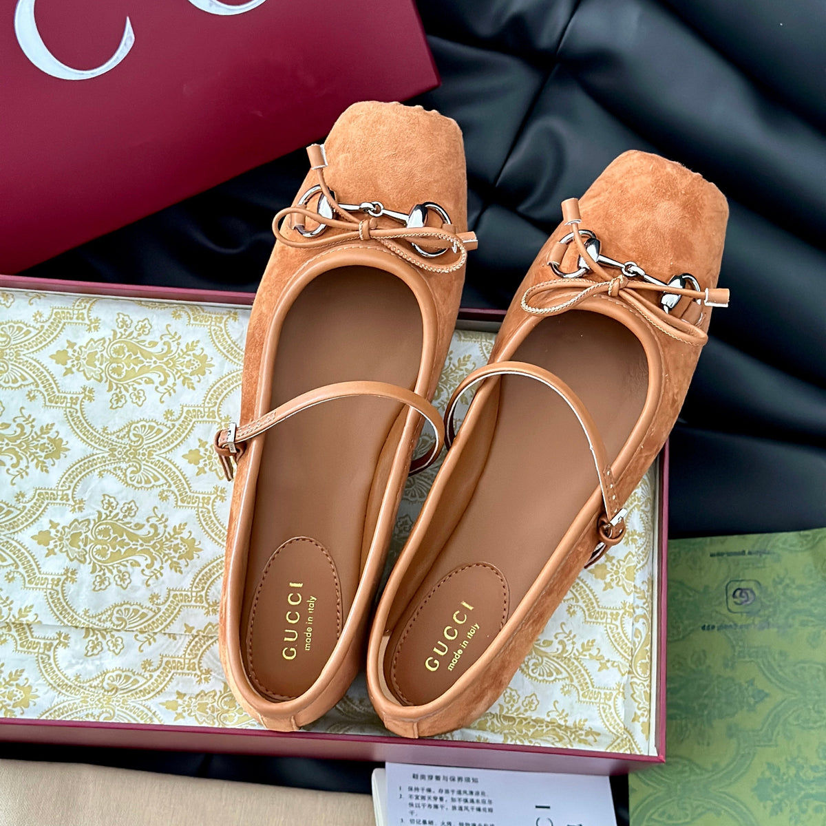 Gucci Shoes- Gucci Ballet Flats Premium Designer Casual Shoes