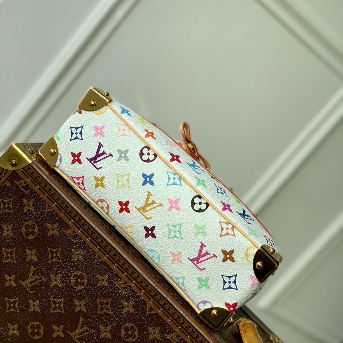 Louis Vuitton Bags- Louis Vuitton Lou x Murakami East West Bag Elegant Everyday Designer Handbag