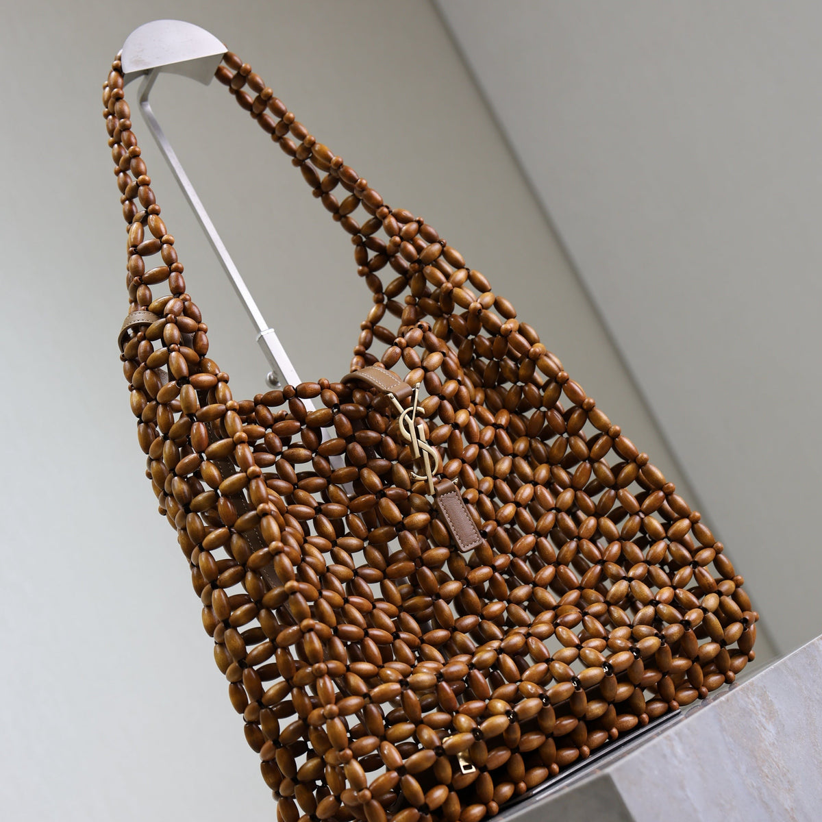 Saint Laurent Bags- Saint Laurent Le 5 A 7 In Wood Bag Premium Designer Shoulder Bag