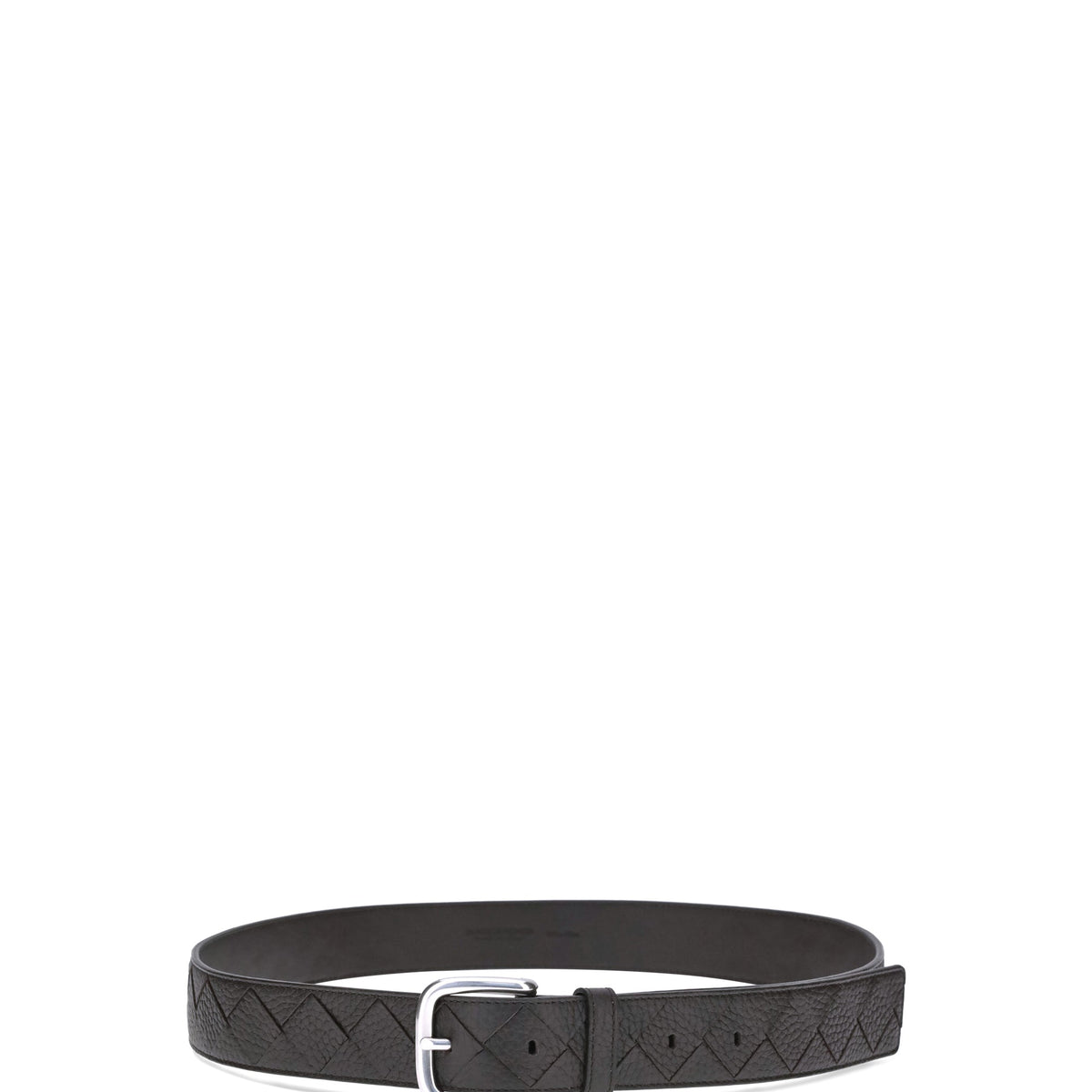 Bottega Veneta Belts? Bottega Veneta Men Intreccio Taurillon Belt Premium Leather Designer Belt
