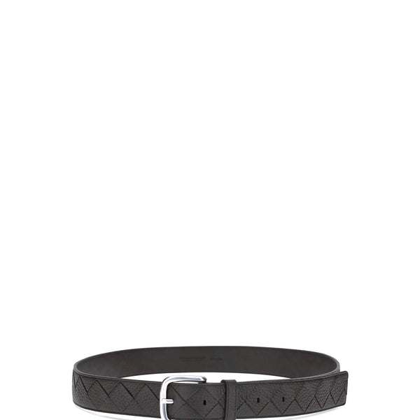 Bottega Veneta Belts? Bottega Veneta Men Intreccio Taurillon Belt Premium Leather Designer Belt