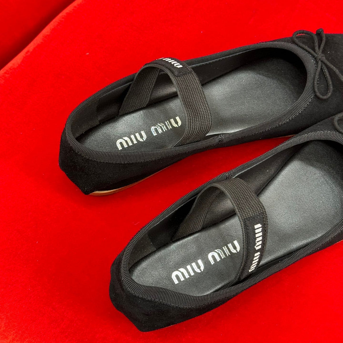 Shoes- Miu M Ballerina Flats Luxury Lifestyle Designer Footwear