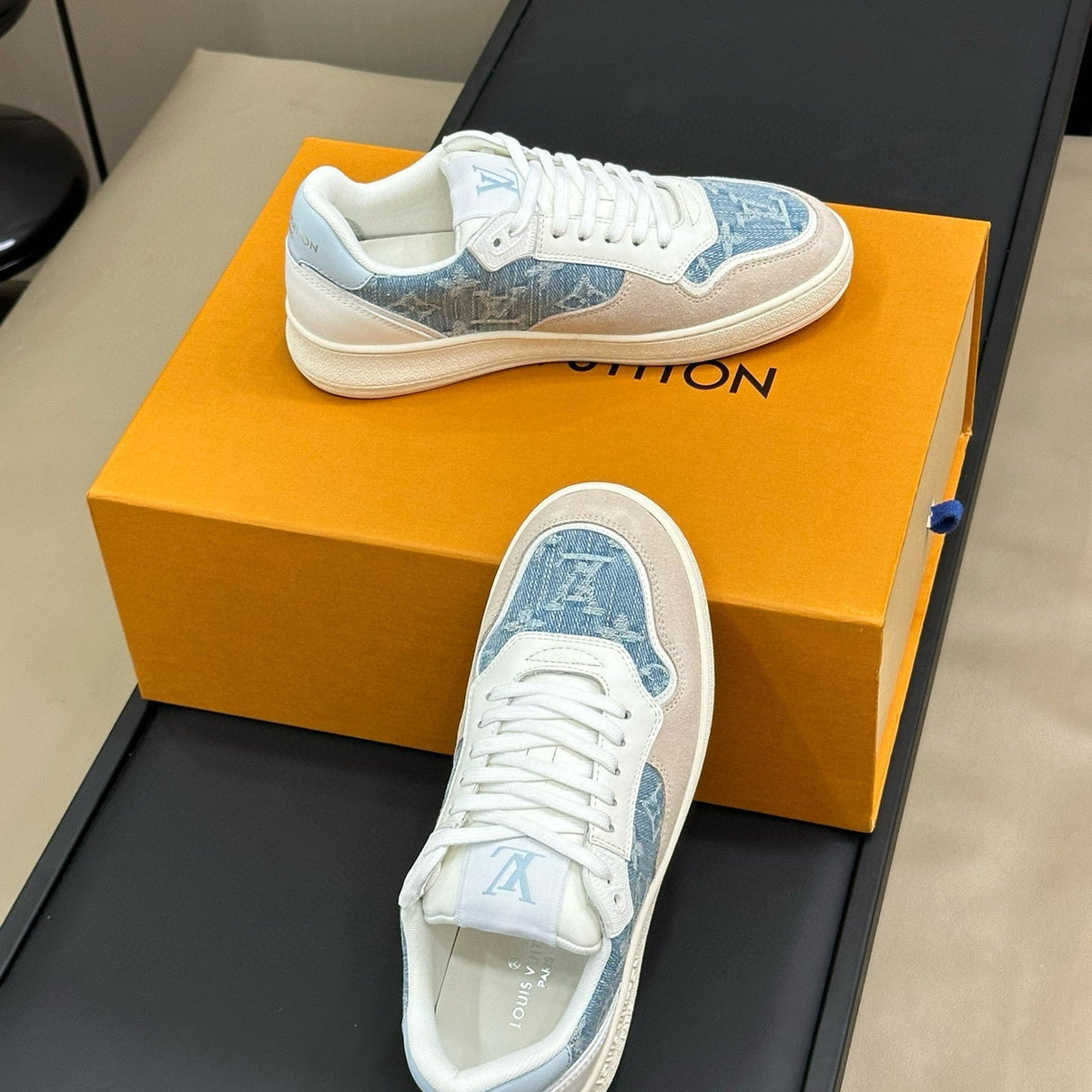 Louis Vuitton Shoes- Louis Vuitton Lou Stadium Sneaker Premium Designer Casual Shoes