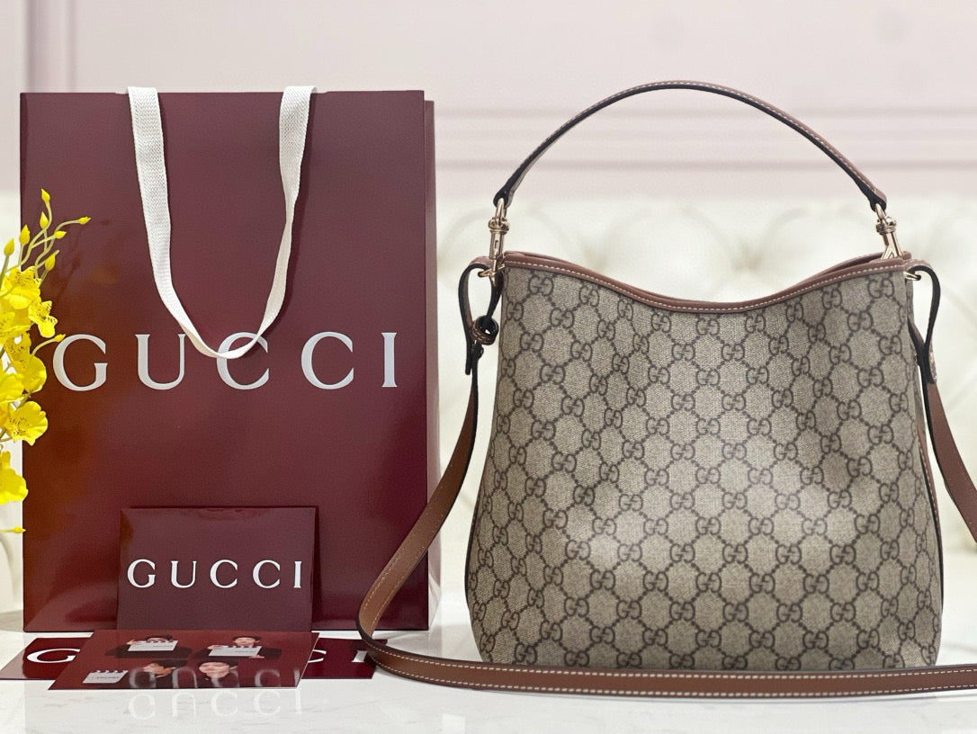 Gucci Bags- Gucci Emblem Small Shoulder Bag Premium Designer Shoulder Bag