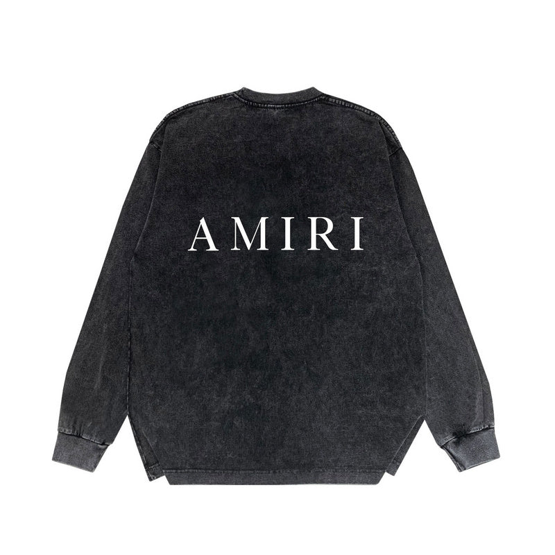 Close-up of Amiri hoodie craftsmanship
