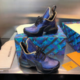 Close-up of Louis Vuitton shoes craftsmanship