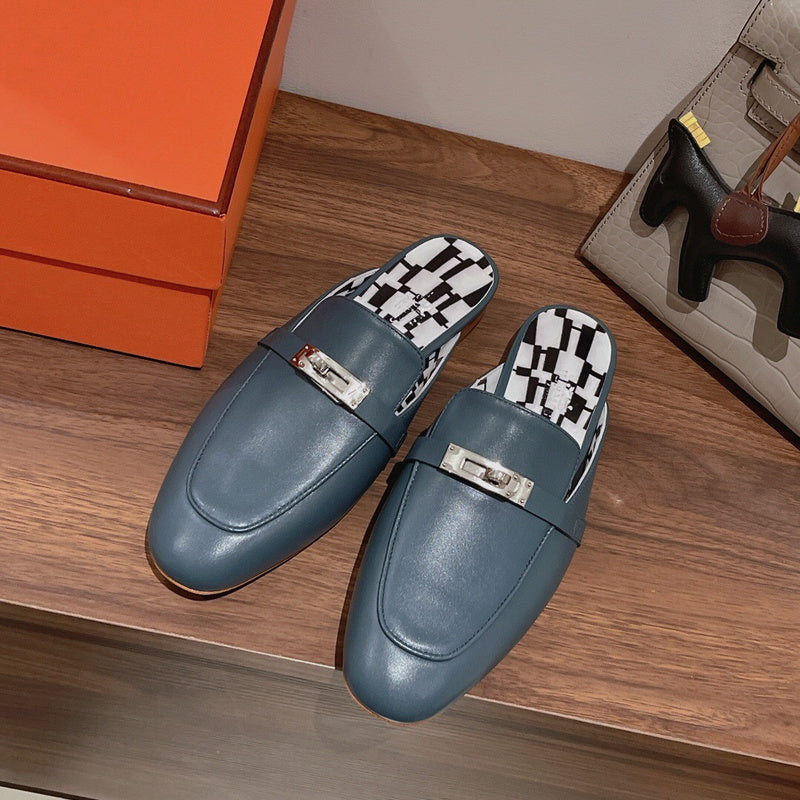 Hermès Red Slip-On Sneakers - Lifestyle Styling Shot