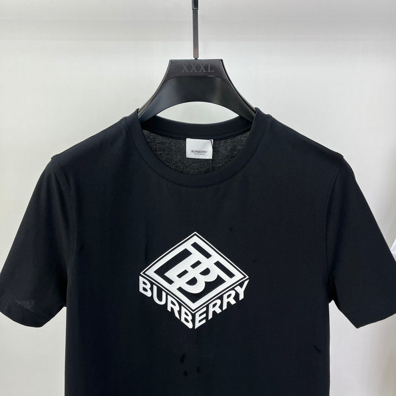 Close-up of Burberry t-shirt craftsmanship