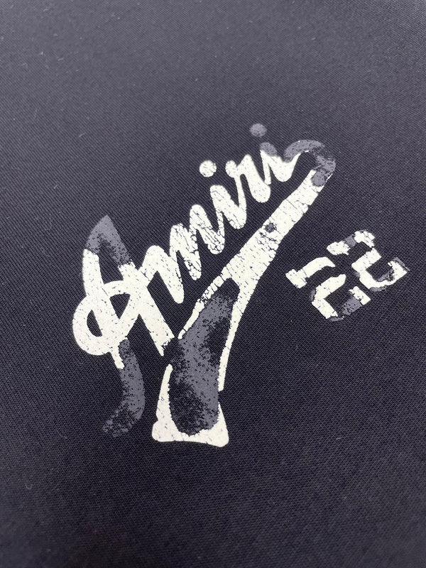 Close-up of Amiri t-shirt craftsmanship