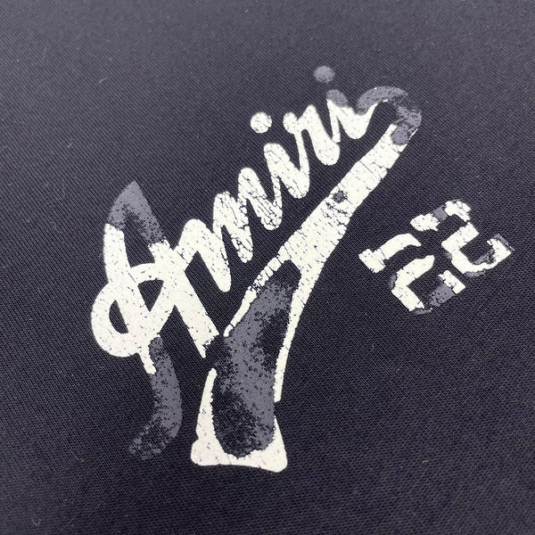 Close-up of Amiri t-shirt craftsmanship