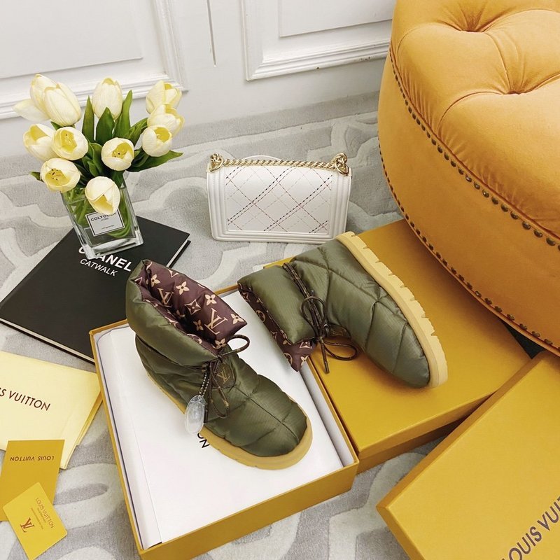 Close-up of Louis Vuitton shoes craftsmanship