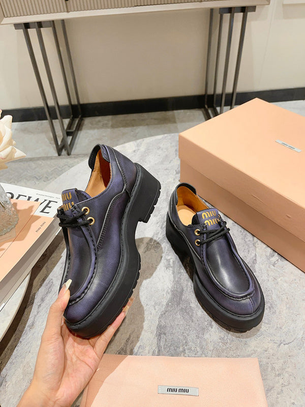 Miu Miu luxury shoes detail shot