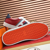 Hermès Beige Slip-On Sneakers - Side Profile View