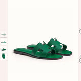 Hermes sandals Style 057 - front view, bold signature style
