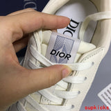 Dior Burgundy High-Top Sneakers - Toe Detail View