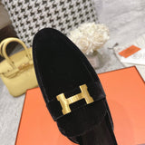 Hermès Black Ankle Strap Heels - Sole Detail View