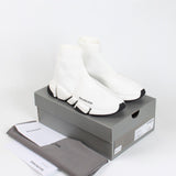 Balenciaga White Chunky Platform Sneakers - Front View