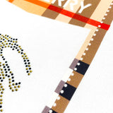 Close-up of Burberry t-shirt craftsmanship