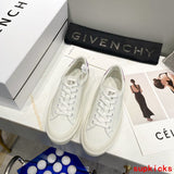 Givenchy Chocolate Brown Bow-Detail Flats - Side Profile View