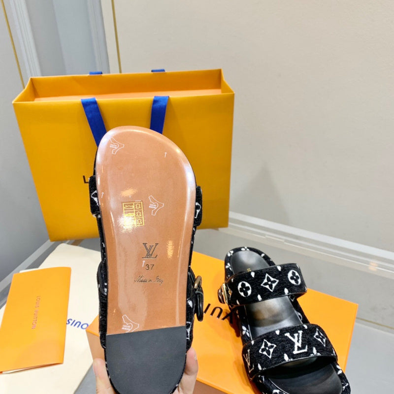 Louis Vuitton Red Combat Boots - Detail Shot of Craftsmanship