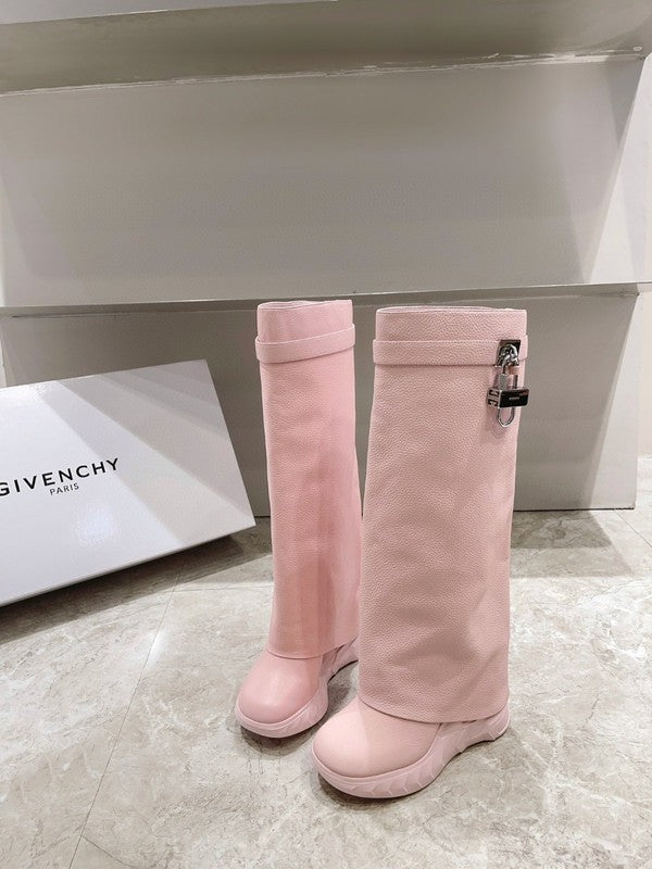 Givenchy Camel Platform Heels - Lifestyle Styling Shot