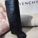 Givenchy Black Chunky Platform Sneakers - Angled View