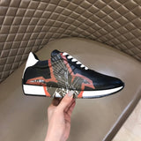 Hermès Camel Slip-On Sneakers - Angled View
