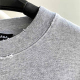 Close-up of Balenciaga designer clothing craftsmanship