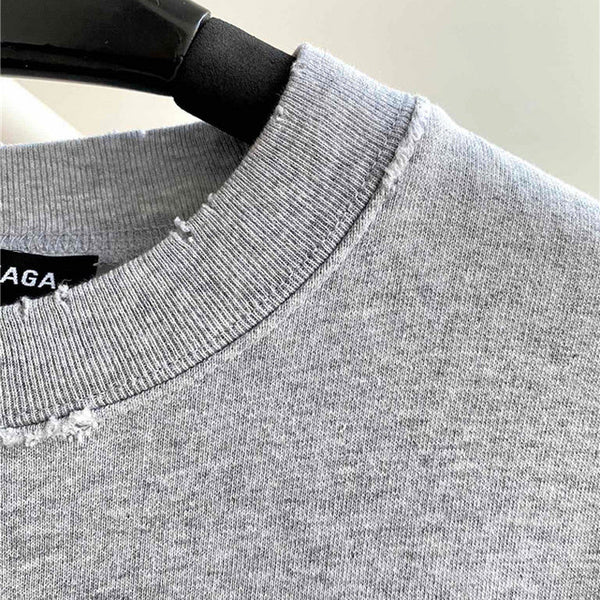 Close-up of Balenciaga designer clothing craftsmanship