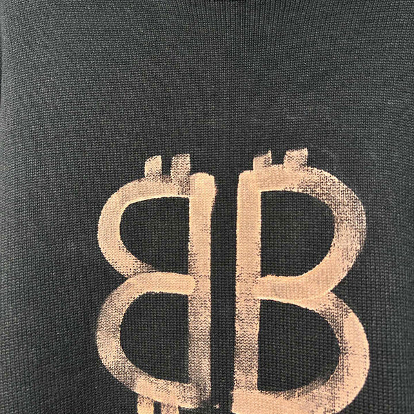 Close-up of Balenciaga designer clothing craftsmanship